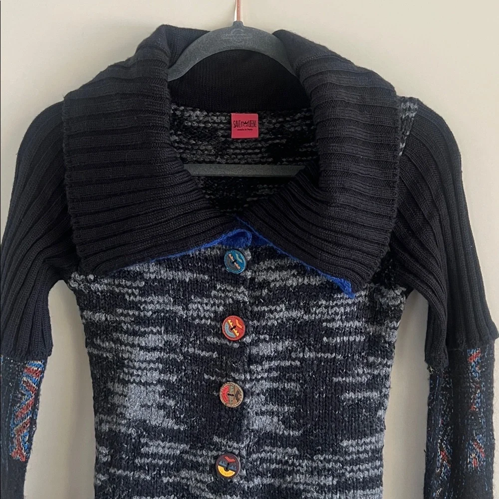 Save the Queen Mohair Blend Y2K Style Cardigan - Picture 2 of 15